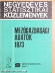 Mezőgazdasági adatok 1973/2.