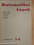 Matematikai Lapok 1972/3-4.