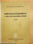 Szöveggyűjtemény a régi magyar irodalomból II.