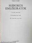 Háborús emlékiratok