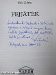 Fejjáték I. (dedikált példány)