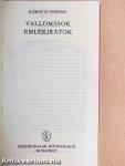 Vallomások, emlékiratok