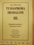 Tudáspróba - Irodalom III.