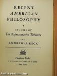 Recent American Philosophy