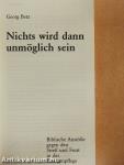 Nichts wird dann unmöglich sein