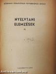 Nyelvtani elemzések I-II.