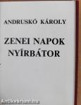 Zenei napok Nyírbátor (minikönyv)