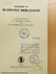 Methods of Quantitative Micro-Analysis