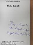 Tisza István (dedikált példány)