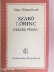 Szabó Lőrinc összes versei 1-2.