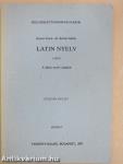 Latin nyelv I.