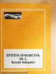 Építési ismeretek III-2.