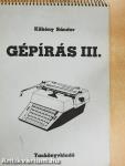 Gépírás III.