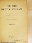 Felsőbb mennyiségtan