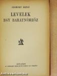Levelek egy barátnőmhöz