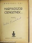 Harmadszor csengetnek...