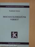 Hogyan elemezzünk verset?