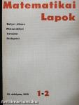 Matematikai Lapok 1973/1-4.