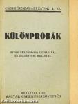 Különpróbák