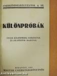 Különpróbák
