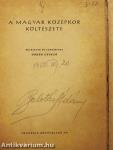 A magyar középkor költészete