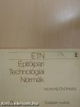 Építőipari technológiai normák 3.