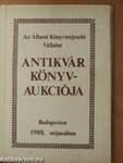 Az Állami Könyvterjesztő Vállalat antikvár könyvaukciója Budapesten 1988 májusában