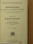 Taschenwörterbuch der englischen und deutschen Sprache I. (gótbetűs)