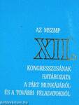 Az MSZMP XII. kongresszusának határozata a párt munkájáról és a további feladatokról (minikönyv) (számozott)