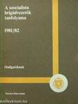 A szocialista brigádvezetők tanfolyama 1981/82