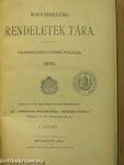 Magyarországi rendeletek tára 1898. I.