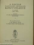 A magyar gazdasági irodalom könyvészete II. 1806-1830.