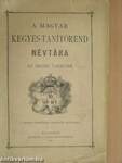 A Magyar Kegyes-Tanítórend Névtára az 1912/13. tanévre