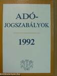 Adójogszabályok 1992