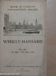 Weekly Hansard No.189 4th May.-11th May.1951