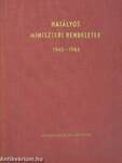 Hatályos miniszteri rendeletek 1945-1963 I.