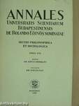 Annales Universitatis Scientiarum Budapestinensis de Rolando Eötvös nominatae XXI.