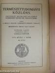 Természettudományi Közlöny 1925. január-december/Pótfüzetek a Természettudományi Közlönyhöz 1925. január-december