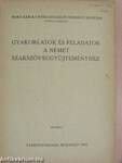 Gyakorlatok és feladatok a német szakszöveggyűjteményhez