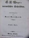G. A. Bürger's vermischte Schriften 6. (gótbetűs)