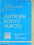 Antikvár könyv aukció - Budapest, 1979. november