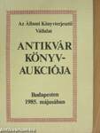 Az Állami Könyvterjesztő Vállalat antikvár könyvaukciója Budapesten 1985 májusában