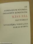 Kiss Pál (minikönyv) (számozott)