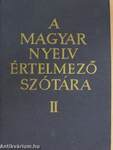 A magyar nyelv értelmező szótára II. (töredék)