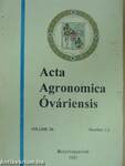 Acta Agronomica Óváriensis Volume 39. Number 1-2.