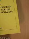 A Magyar Mérnöki Kamara hivatalos tervezői, szakértői és építési műszaki ellenőri névjegyzéke 1998/99