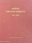 Hatályos miniszteri rendeletek 1945-1963 I.