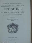 A magyar kegyestanitórend budapesti gimnáziumának értesítője az 1936-37. iskolai évről