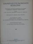 Természettudományi Közlöny 1935. január-december/Pótfüzetek a Természettudományi Közlönyhöz 1935. január-december