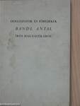 Dolgozatok és töredékek Bandl Antal írói hagyatékából